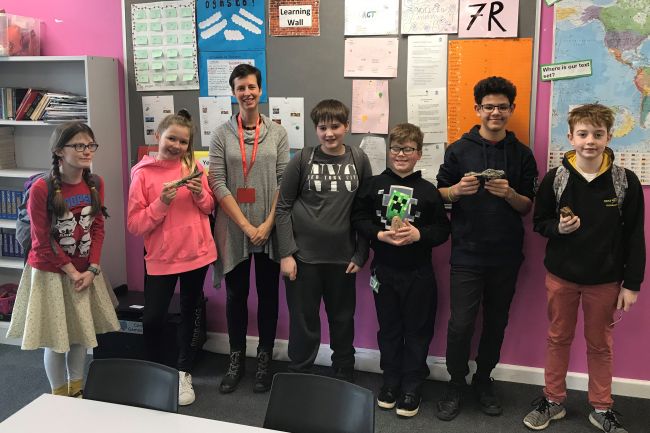 Pupils with Nicola Skipper